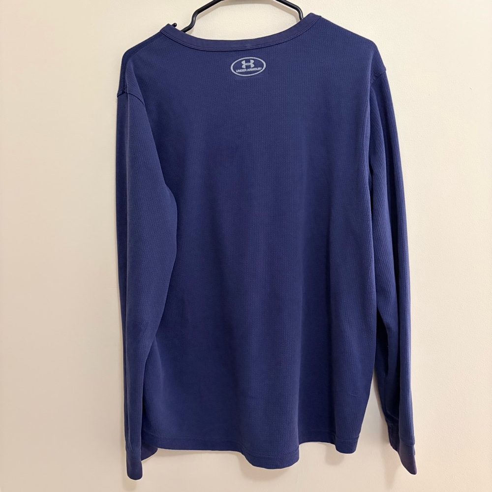 Under Armour Dark Blue ColdGear Henley Men’s XL - Picture 4 of 4